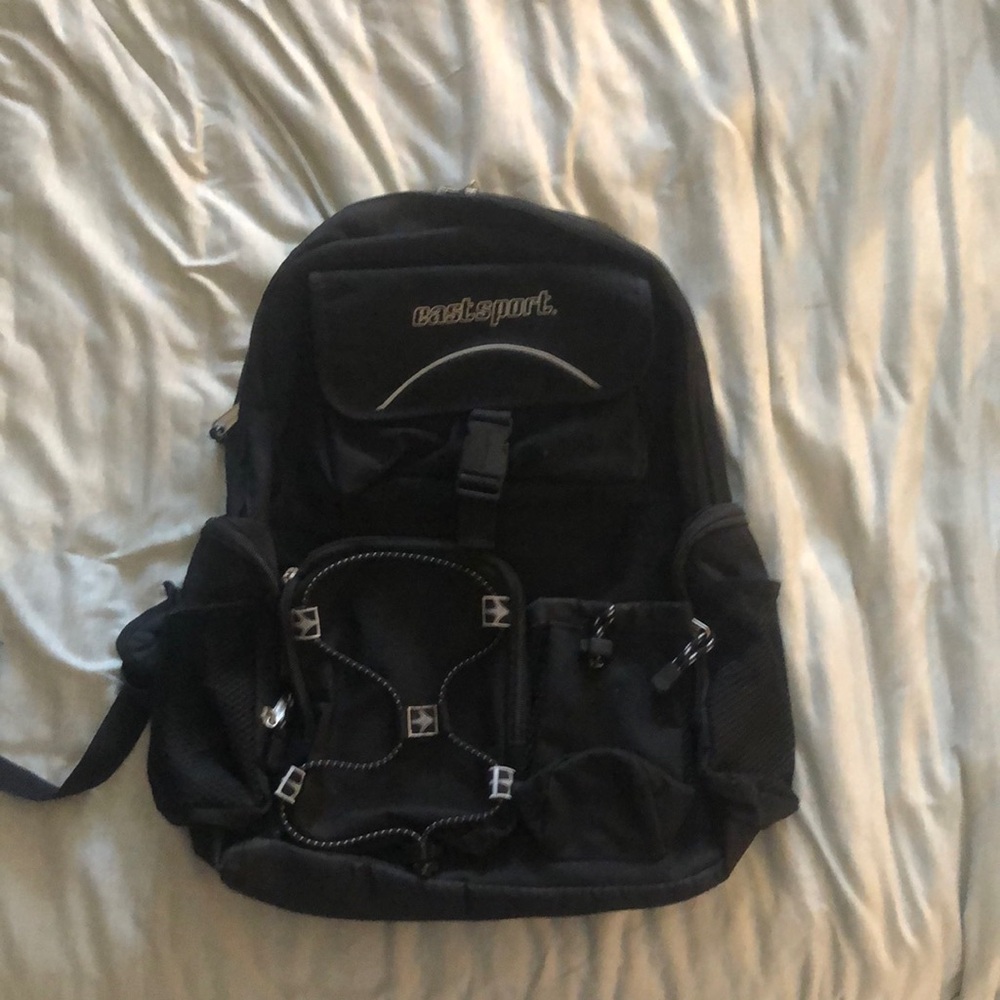Eastsport Black Backpack Durable Everyday Design